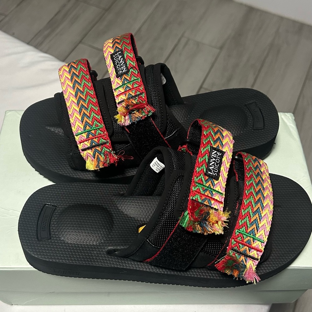 Lanvin x Suicoke slides
